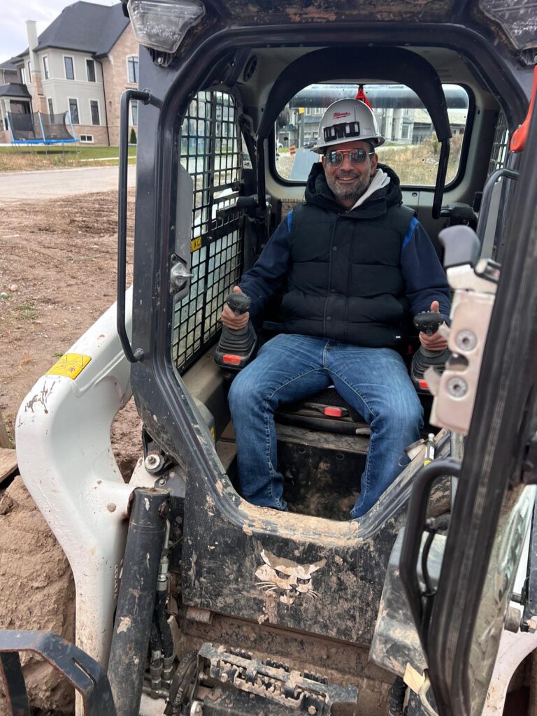 Renovation owner working on a home renovation project in Etobicoke neighborhood