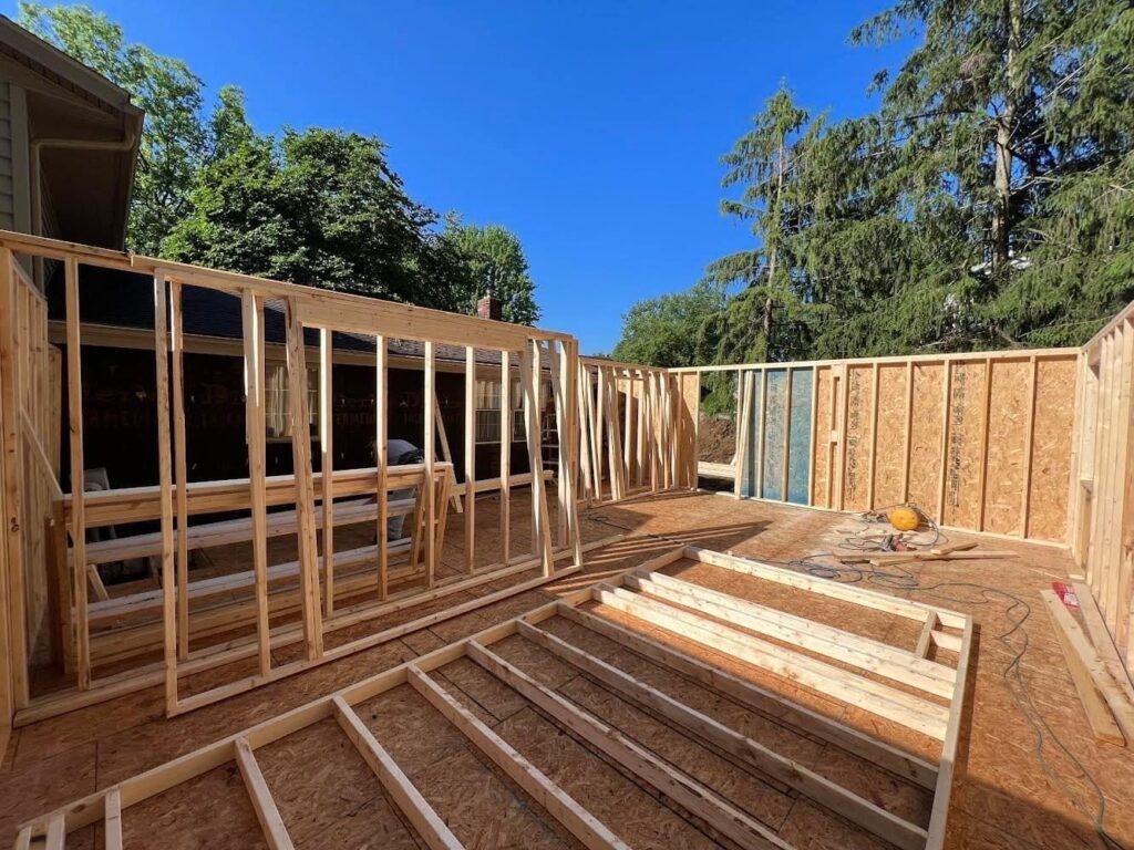 House extension project in Scarborough with second story addition