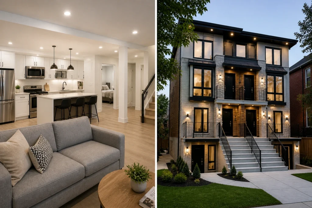 Multi-unit investment property renovation in GTA for rental income