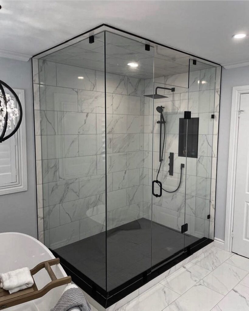 custom bathroom remodeling in Richmond Hill with high-end tile installation