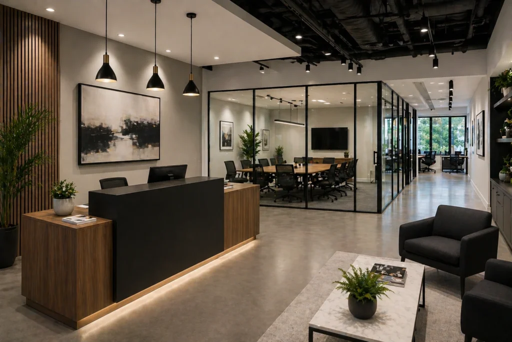 commercial renovation in Richmond Hill modern office interior design