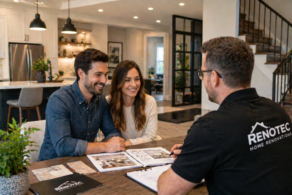 home renovation consultation in Richmond Hill discussing project plans