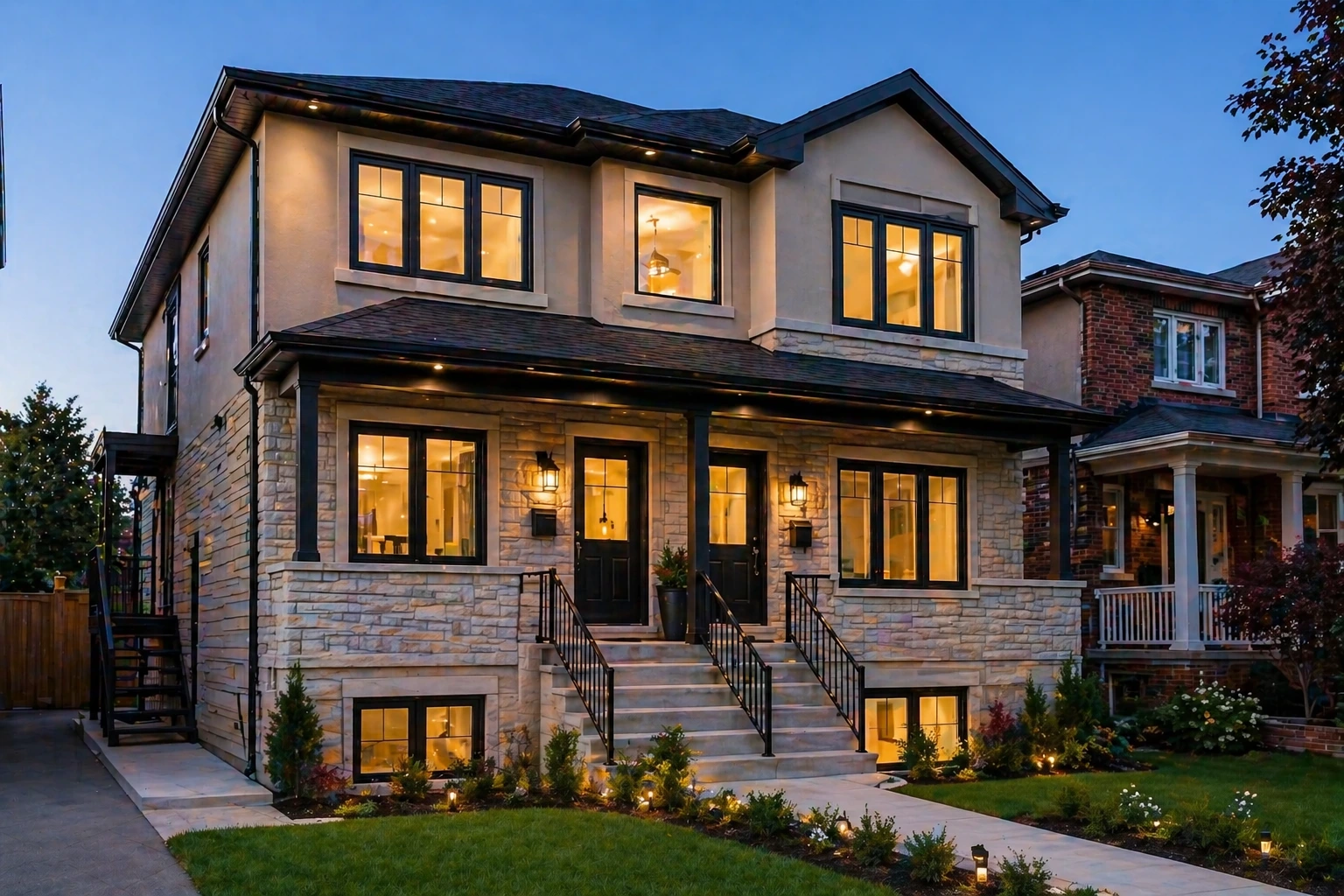 multiplex conversion in Richmond Hill creating multiple rental units in one home