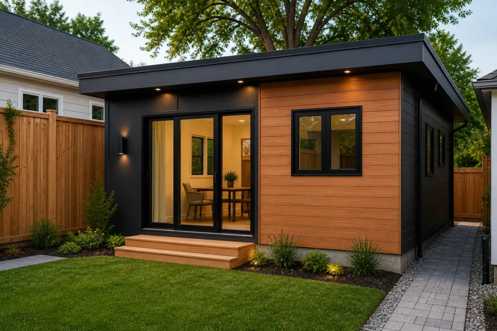 3D garden suite design concept for Toronto backyard home