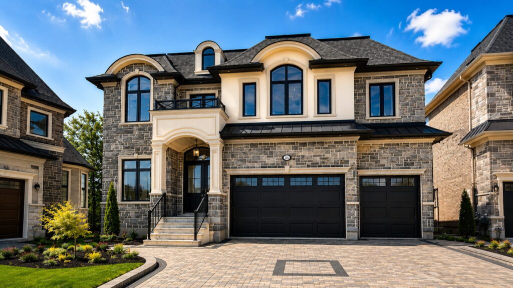 Construction project management company in Toronto managing a custom home exterior project