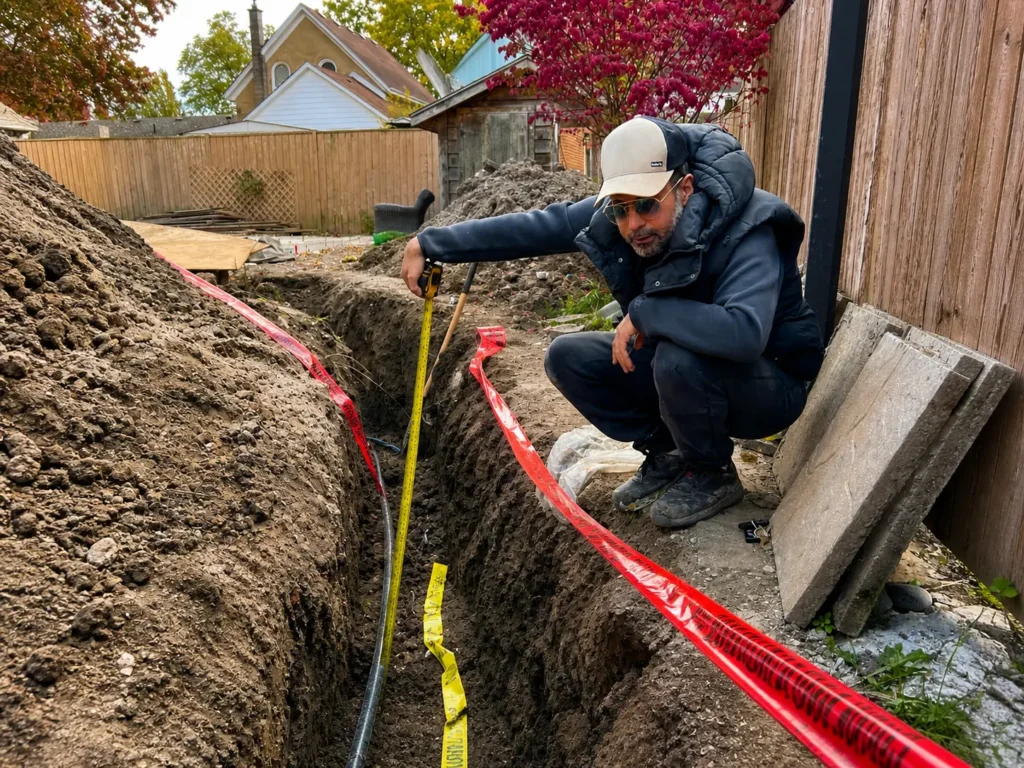 Garden suite permit and planning process for the main power connection 