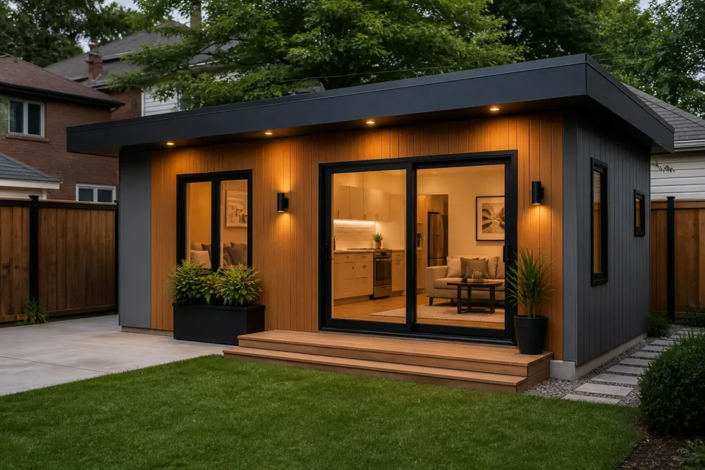 Garden suite 3D design and construction stage