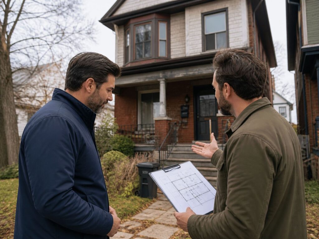 Property review before buying a house for renovation and planning in Toronto