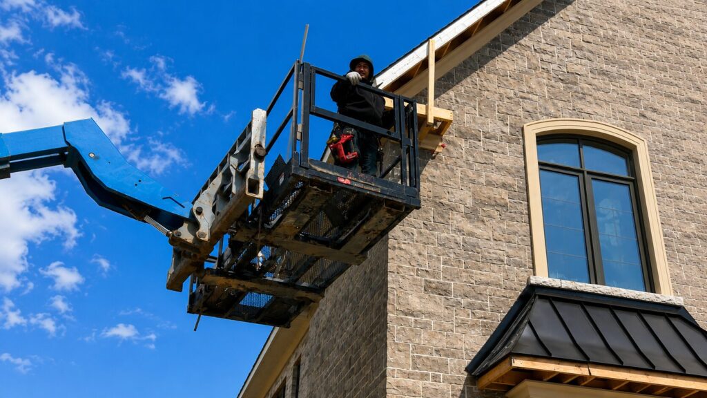 Site supervision for exterior home renovation and construction project in Toronto